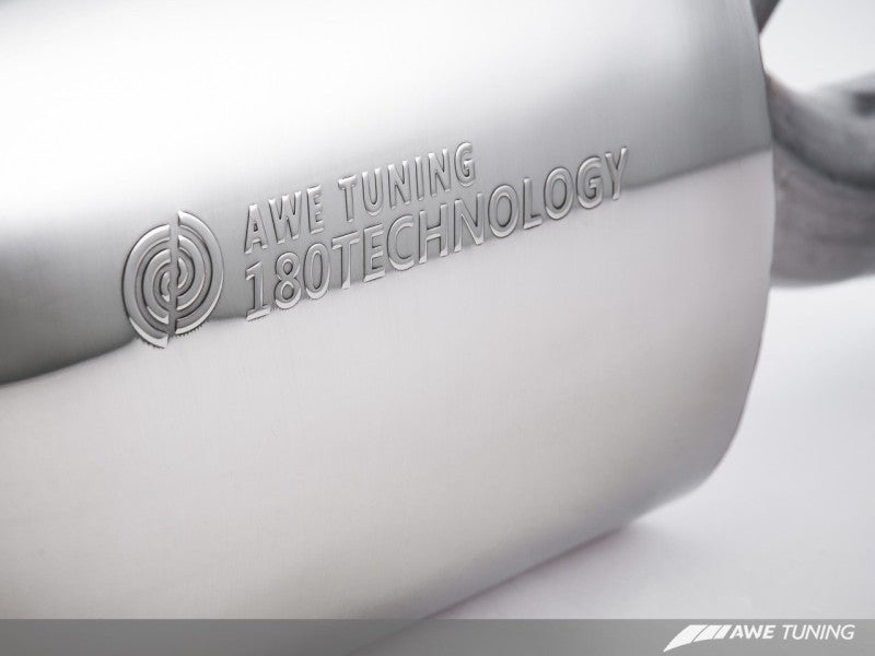 AWE Tuning Audi C7 A6 3.0T Touring Edition Exhaust - Dual Outlet Chrome Silver Tips - eliteracefab.com