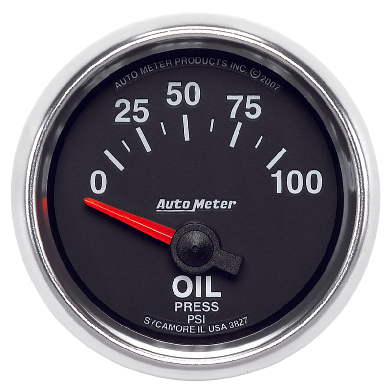 Autometer GS 0-100 PSI Short Sweep Electronic Oil Pressure Gauge 3827