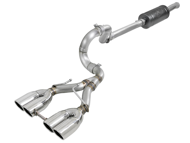 aFe Rebel Series 2.5in 304 SS Cat-Back Exhaust w/ Polished Tip 18-20 Jeep Wrangler (JL) aFe