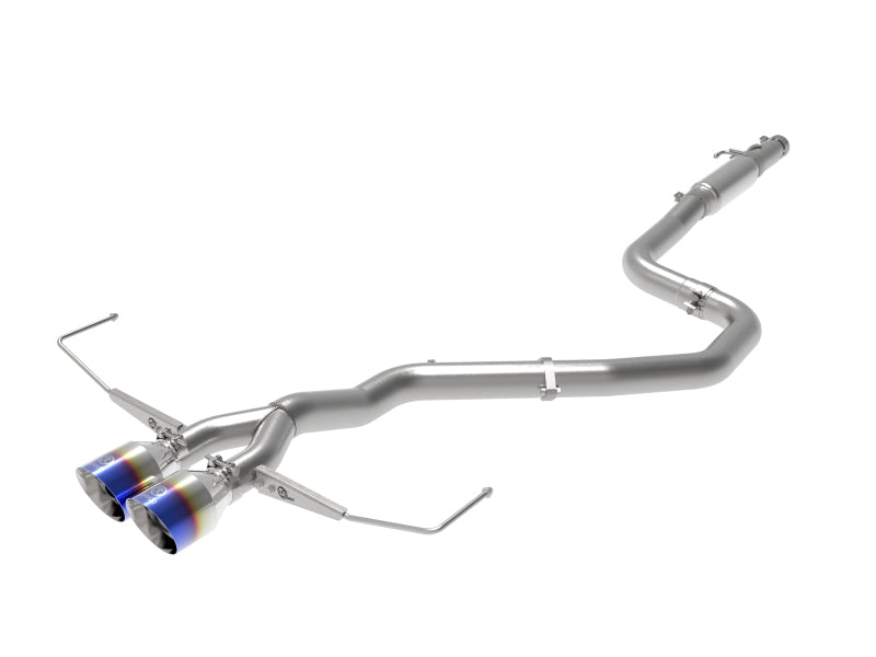 aFe Takeda Exhaust Cat-Back 19-20 Hyundai Veloster 304SS Blue Flame Dual Tips Exhaust aFe