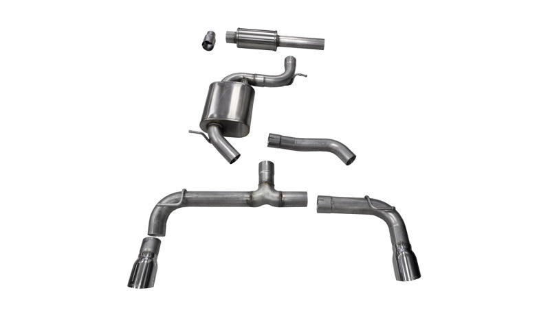 Corsa 14-15 Volkswagen GTI Mk7 Polished Sport 3.0in Cat-Back Dual Rear Exit CORSA Performance