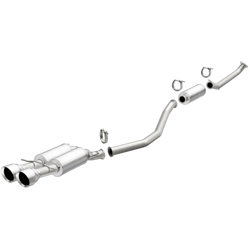 MagnaFlow 2017+ Honda Civic 1.5L 409 SS Single Exit Polished 4.5in Dual Tips Cat-Back Exhaust - eliteracefab.com
