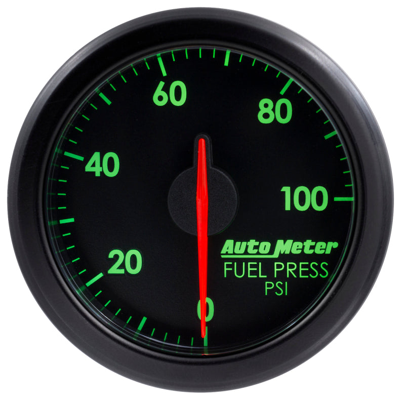 Autometer Airdrive 2-1/6in Fuel Pressure Gauge 0-100 PSI - Black 9171-T