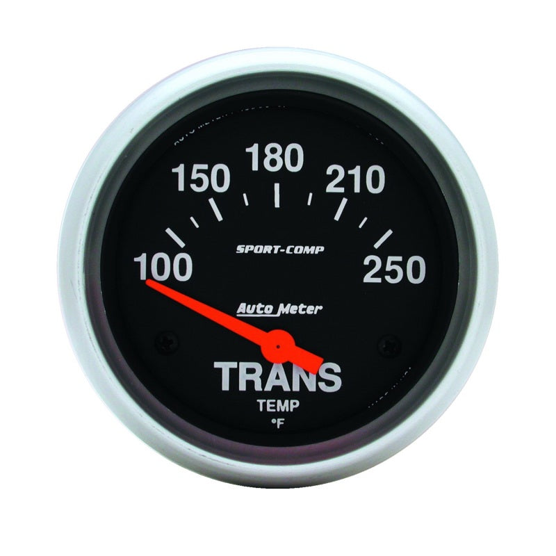 Autometer Sport-Comp 2-5/8in 100-250 Degrees (F) ElectricTransmission Temp Gauge 3552