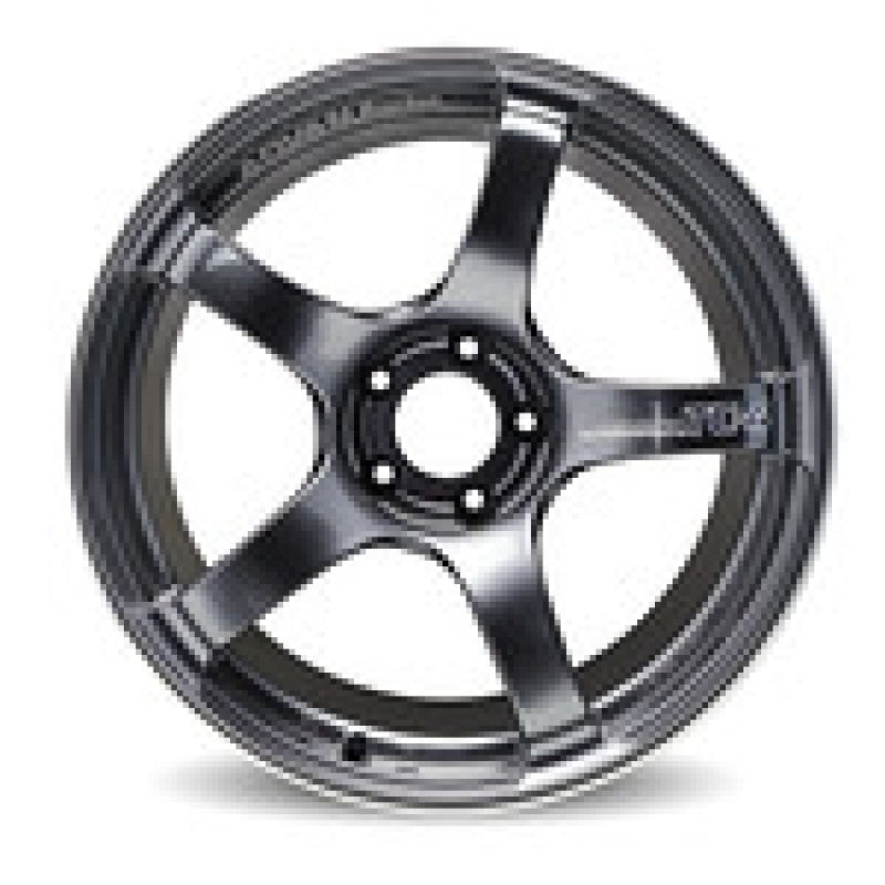 Advan YAD8J45EBGR TC4 18x9.5 +45 5-114.3 Racing Black Gunmetallic and Ring Wheel