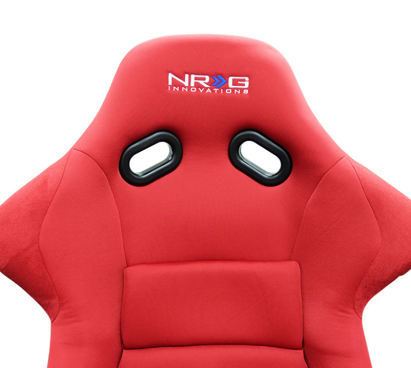 NRG FRP Bucket Seat (Red Cloth) - Large - FRP-300RD