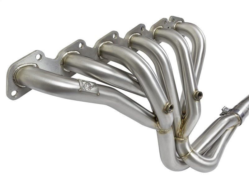 aFe Power Twisted Steel Long Tube Header & Connection Pipes (Street Series) 01-16 Nissan Patrol aFe