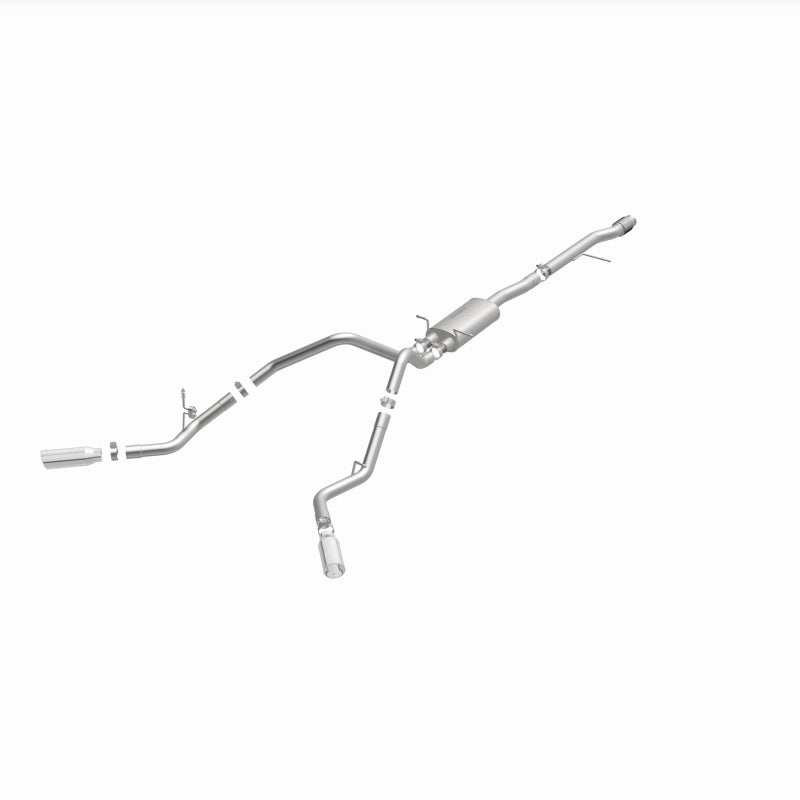 Magnaflow 14 Chev Silverado V8 5.3L CC/EC Cab Dual Split Behind Rear Tires Exit SS Cat Back Perf Exh Magnaflow