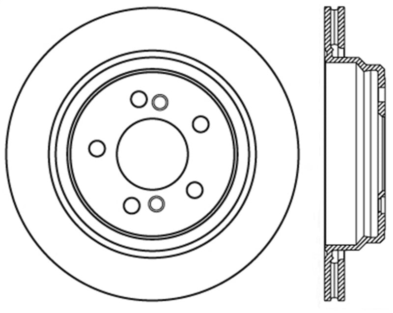 StopTech Sport Slotted (CRYO) 01-06 BMW M3 Rear Right Rotor Stoptech