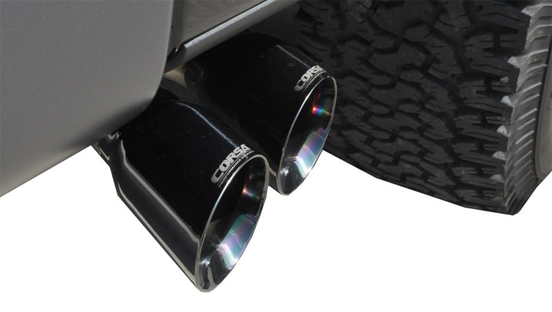 Corsa 10-10 Ford F-150 Raptor 5.4L V8 Black Sport Cat-Back Exhaust CORSA Performance