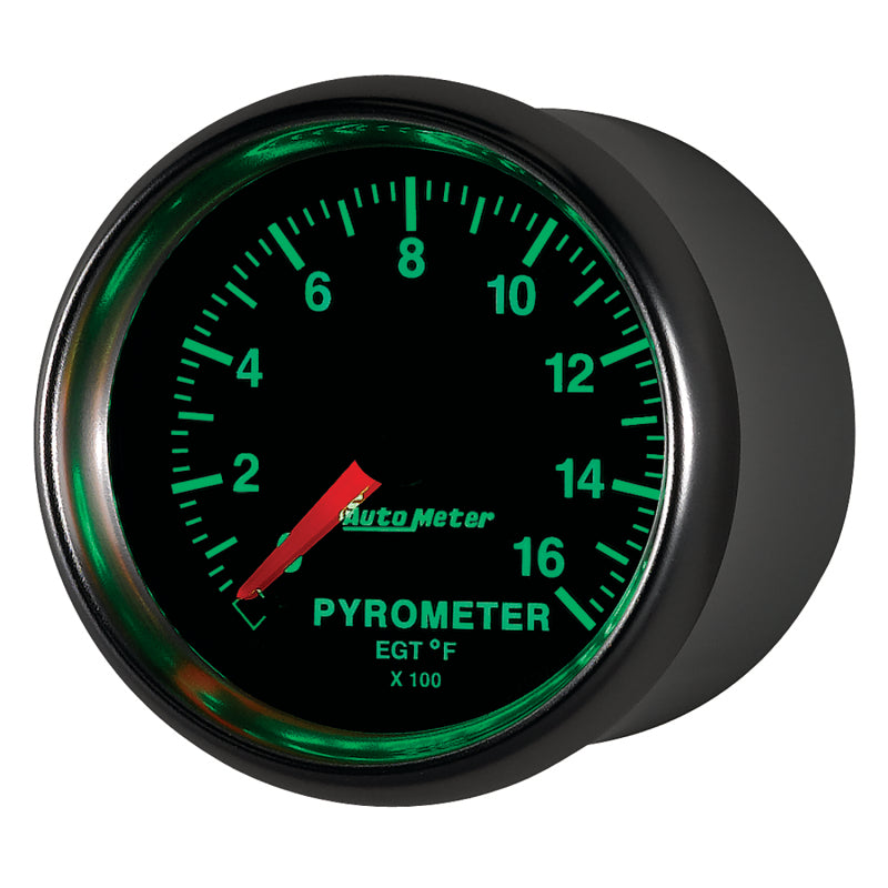 Autometer GS 0-1600 degree F Full Sweep Electronic Pyrometer Gauge 3844