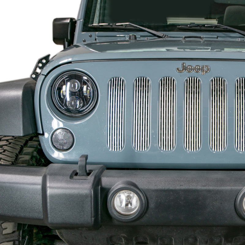 DV8 Offroad 2007-2018 Jeep JK Polished Grille Inserts DV8 Offroad