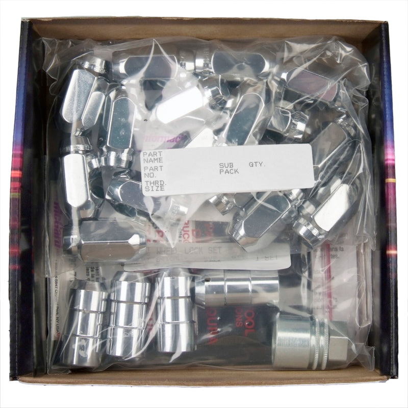 McGard 9/16-18 Chrome 5 Lug Install Kit Cone Seat - 16 Lugs - 84508