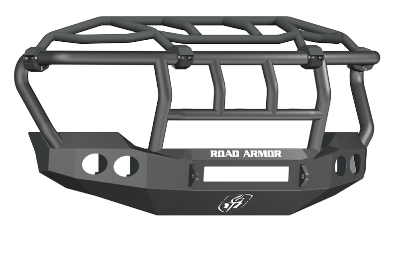 Road Armor 11-16 Ford F-250 Stealth Front Bumper w/Intimidator Guard - Tex Blk Road Armor