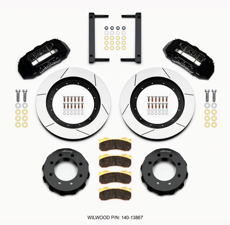 Wilwood TX6R Front Kit 16.00in Black 2005-2012 Ford F250/F350 4WD Wilwood