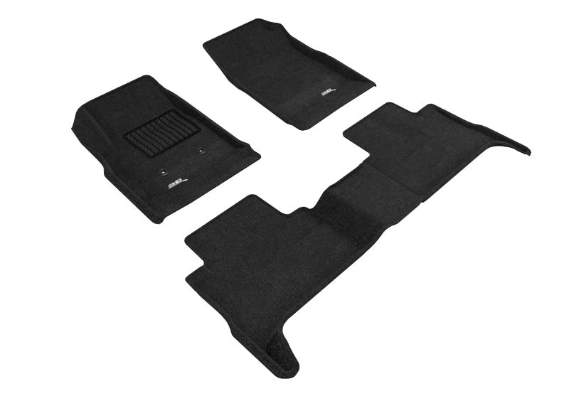 3D Maxpider L1GM01804709 15-22 Gmc Canyon Crew Cab Elegant 1st 2nd Row - Floor Mat Set (Black)