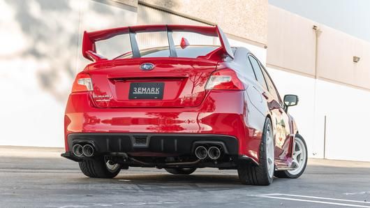 Remark 2015+ Subaru WRX STi VA Axle Back Exhaust w/Stainless Steel Single Wall Tip 4in - eliteracefab.com