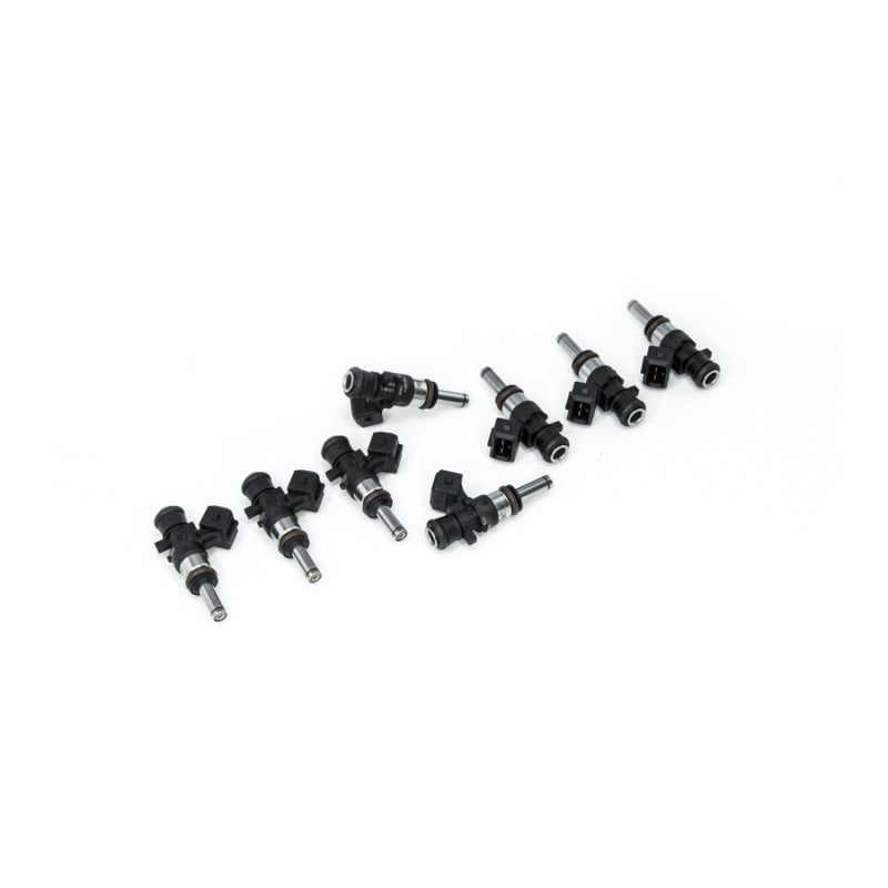 DeatschWerks 1200cc Bosch EV14 universal 40mm compact extended nozzle fuel injector set of 8
