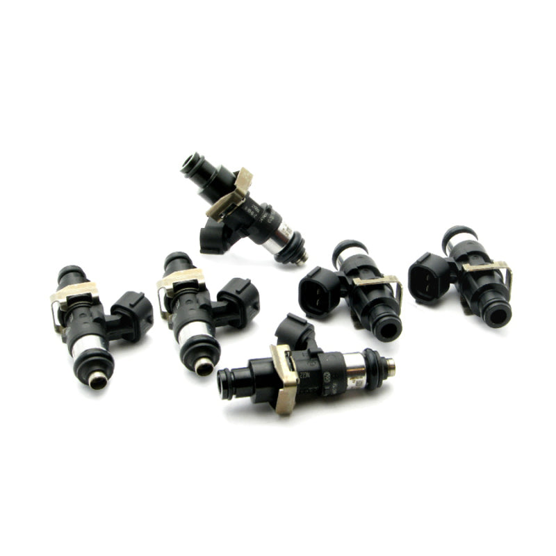 DeatschWerks 2200cc Bosch EV14 universal 48mm fuel injector set with 11mm rail bore and Sumitomo connectors