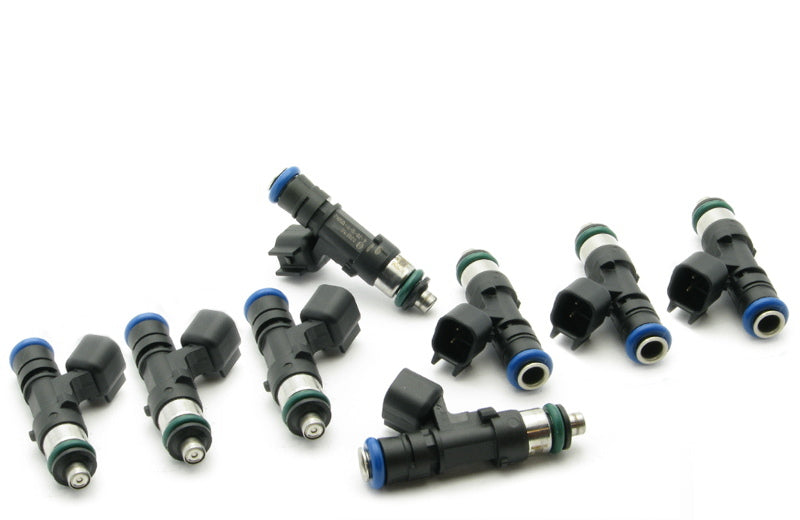 DeatschWerks 630cc EV14 matched fuel injector set for Dodge Challenger, Charger, Ram and Mustang GT500