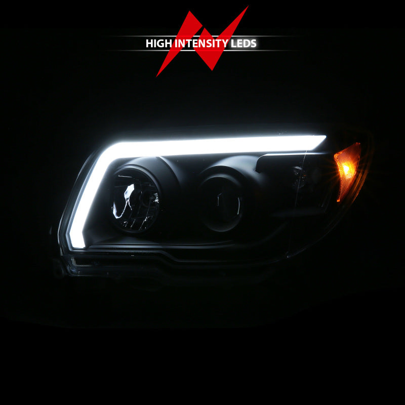 ANZO TOYOTA 4 RUNNER 06-09 PROJECTOR HEADLIGHTS PLANK STYLE BLACK - 111616