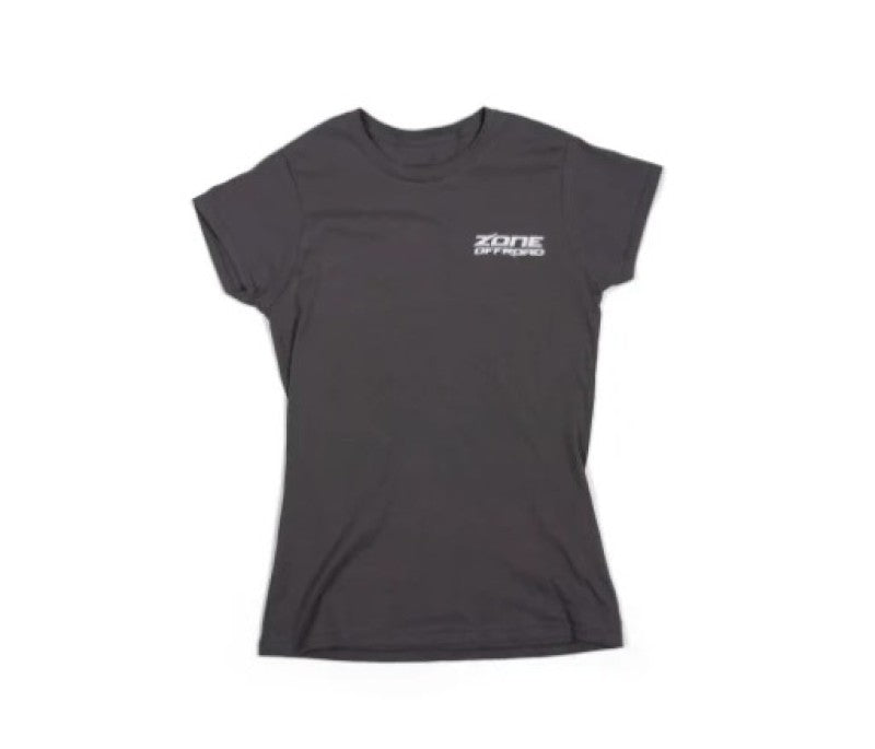 Zone Offroad Charcoal Gray Premium Cotton T-Shirt with Zone Offroad Logo - Womens - Medium - ZONU9163M