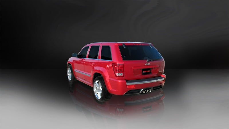 Corsa 06-10 Jeep Grand Cherokee 6.1L V8 Polished Sport Cat-Back Exhaust - eliteracefab.com