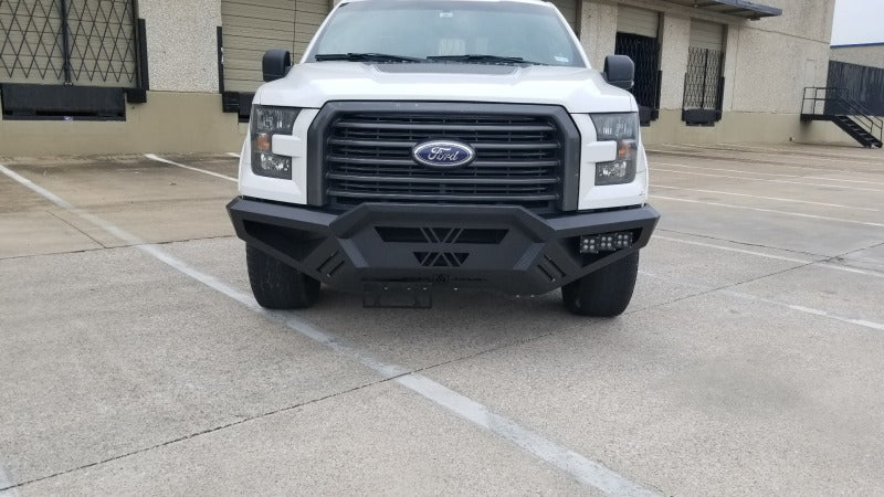 Road Armor 15-17 Ford F150 SPARTAN Front Bumper Bolt-On Pre-Runner Guard - Tex Blk Road Armor
