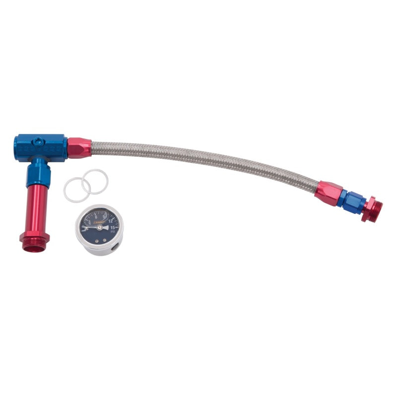 Russell -6 AN ProFlex Carb Inlet Kit Holley 4150 with Gauge / - 641100