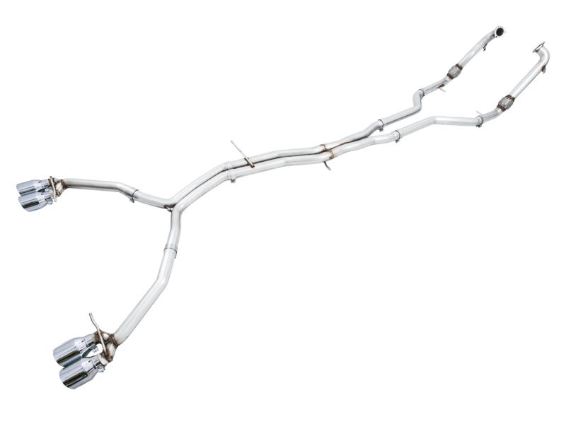 AWE Tuning Audi B9 S5 Sportback Track Edition Exhaust - Non-Resonated (Silver 102mm Tips) AWE Tuning