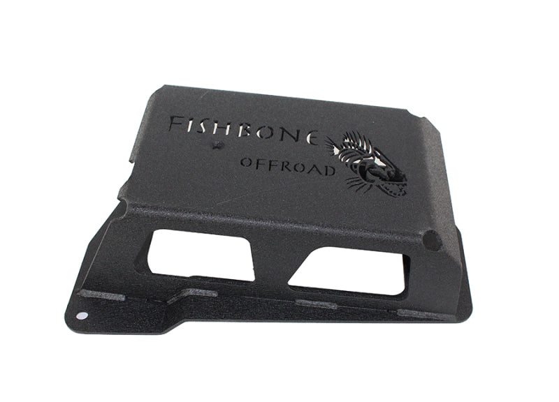 Fishbone Offroad 12-17 Jeep Wrangler JK Steel EVAP Canister Skid Plates - Black Textured Powdercoat Fishbone Offroad