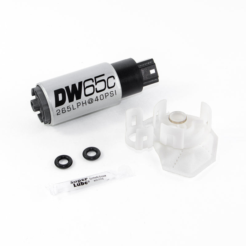 DeatschWerks | DW65C | 265 LPH Fuel Pump | Evo X | Mazdaspeed3 / Mazdaspeed6 | Civic | Accord | Tundra | Wrangler JK | Lexus IS F | In-Tank | Ethanol Compatible