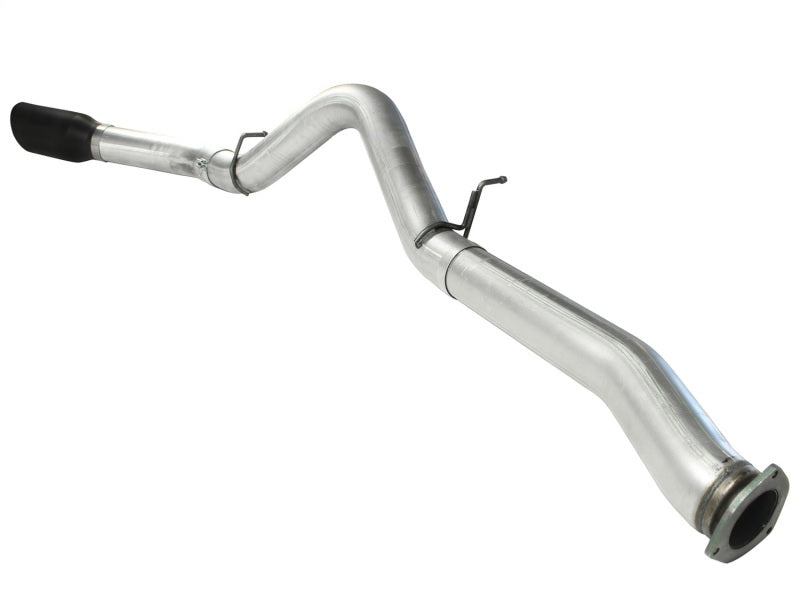 aFe Atlas Exhaust 5in DPF-Back Al Steel 07.5-10 GM Diesel Trucks V8-6.6L (td) LMM (Blk Tip) aFe