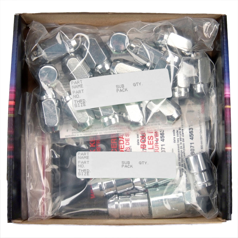 McGard 1/2-20 Chrome 4 Lug Wheel Lock Kit Cone - 12 Lugs - 84430