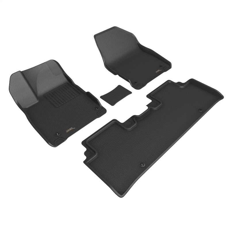 3D MAXpider L1KA07101509 2022 Kia EV6 Kagu 1st & 2nd Row Floormat - Black 3D MAXpider