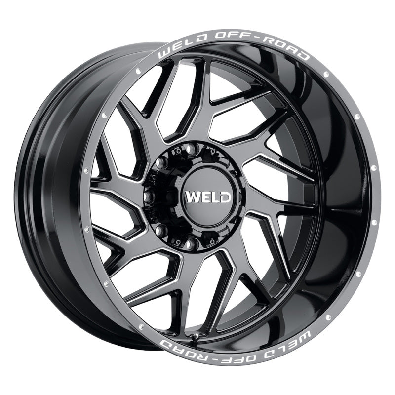 Weld Off-Road W117 22X10 Fulcrum 8X170 ET-18 BS4.75 Gloss Black MIL 125.1