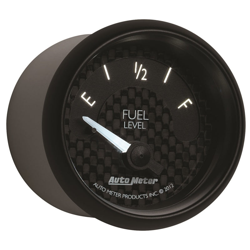 Autometer GT Series 52mm Short Sweep Electronic 0-90 ohms Fuel Level (For most 65-97 GM) 8014
