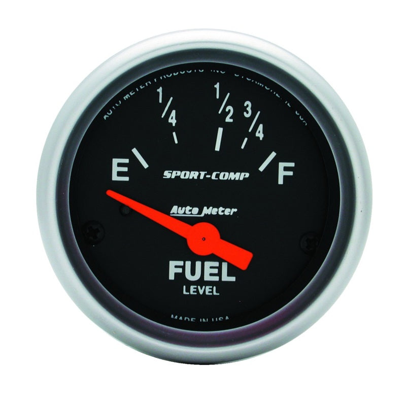 Autometer Sport Comp 52mm 16-158 Ohms Electronic Fuel Level Gauge 3318