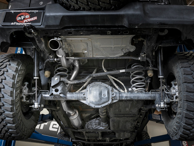 aFe MACH Force-Xp 2.5in Catback High-Tuck Exhaust 18-21 Jeep Wrangler (JL)3.6L 4-Door - Polished Tip aFe