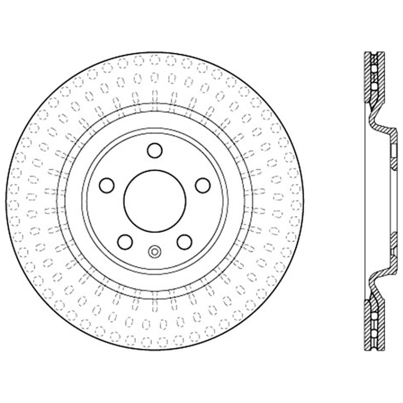 Stoptech 10-19 Audi S4 Premium Rear CryoStop Brake Rotor Stoptech