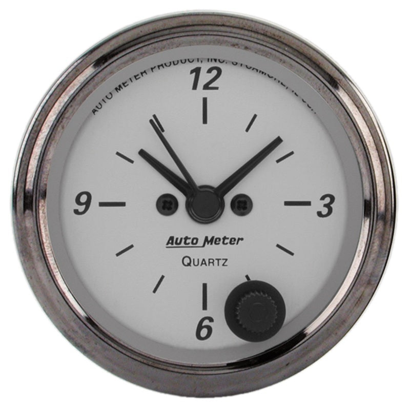 AutoMeter American Platinum Series 2.0625in Clock 12 Hour Analog 1986
