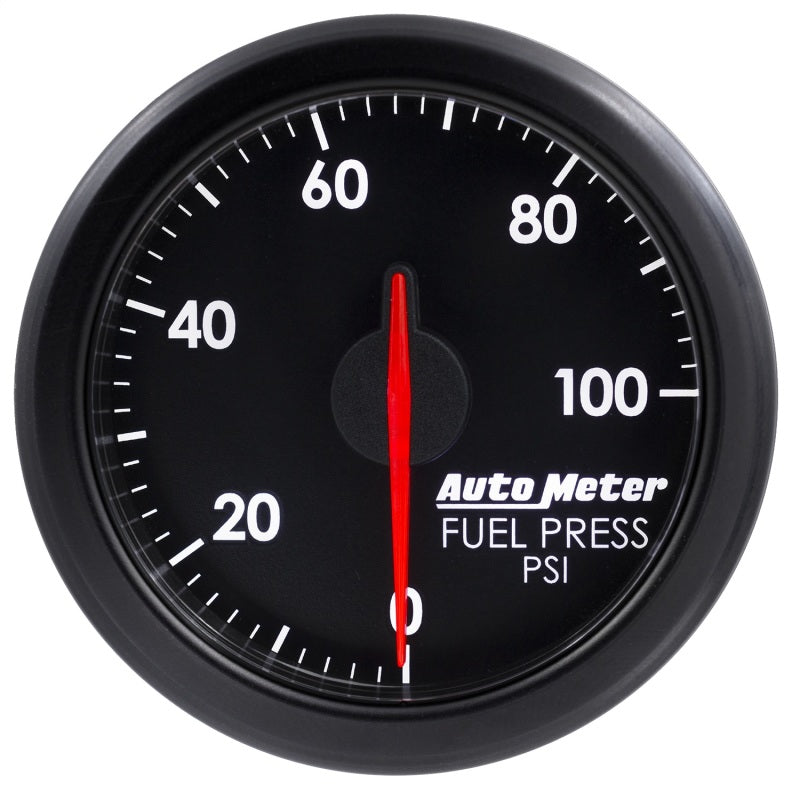 Autometer Airdrive 2-1/6in Fuel Pressure Gauge 0-100 PSI - Black 9171-T