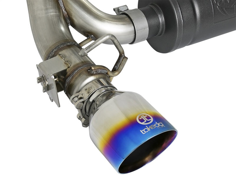 aFe Takeda 3in 304 SS Cat-Back Exhaust System w/ Blue Flame Tip 16-18 Ford Focus RS I4-2.3L (t) aFe
