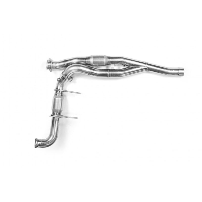 Kooks 10-14 Ford Raptor SVT 6.2L 4V ALL 3in SS OEM Exhaust GREEN Cat Y Pipe - eliteracefab.com