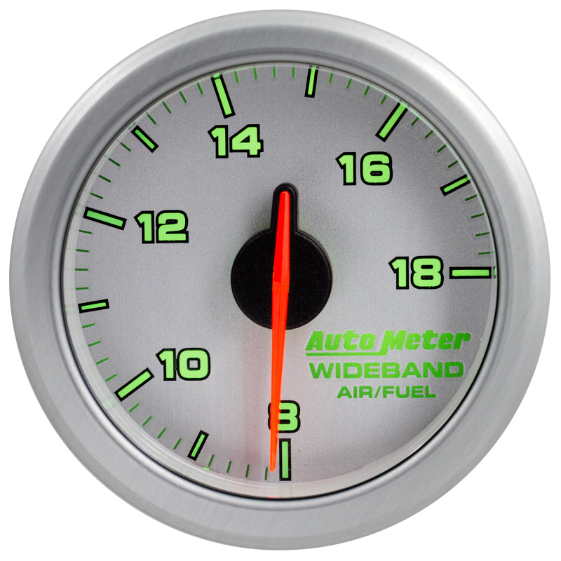 Autometer Airdrive 2-1/6in Wideband Air / Fuel Gauge 10:1-17:1 ARF Range - Silver 9178-UL