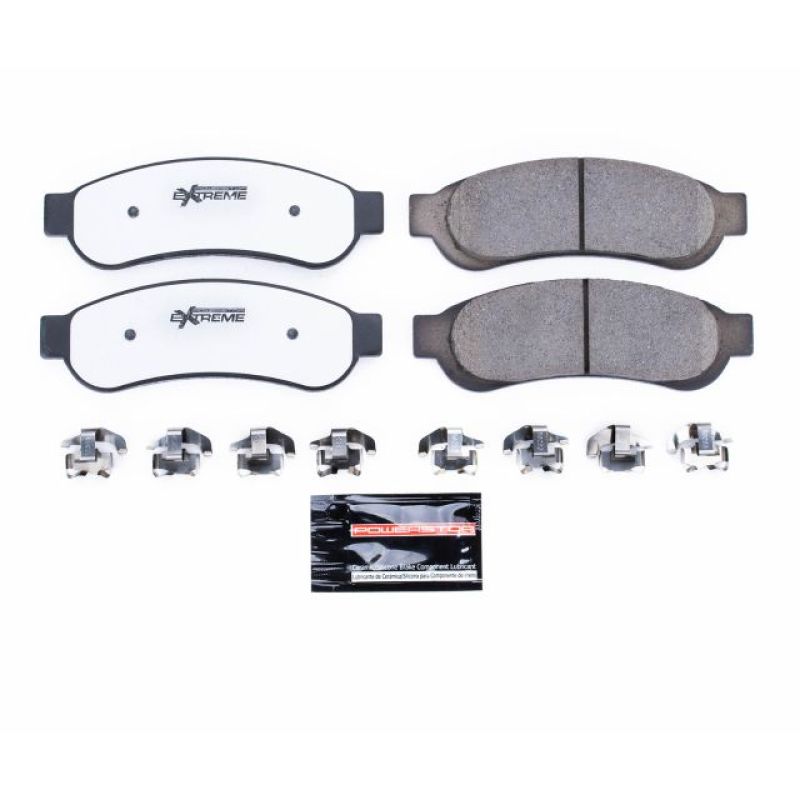 Power Stop 10-12 Ford F-250 Super Duty Rear Z36 Truck & Tow Brake Pads w/Hardware - eliteracefab.com