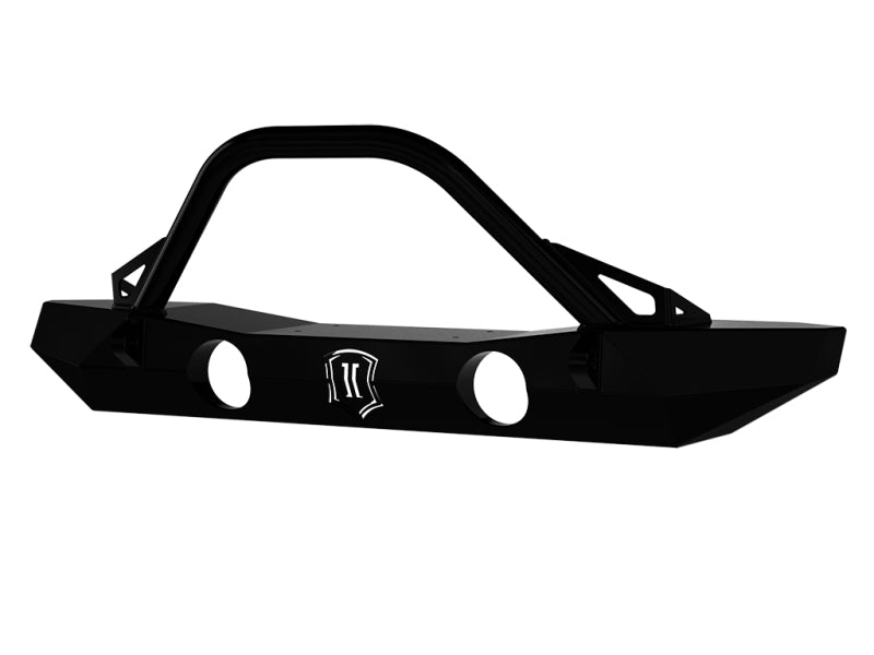 ICON 07-18 Jeep Wrangler JK Pro Series Mid Width Front Bumper w/Bar/Tabs ICON