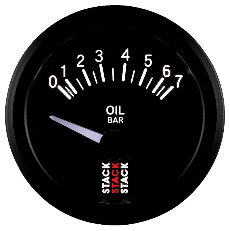 Autometer Stack 52mm 0-7 Bar M10 (M) Electric Oil Pressure Gauge - Black ST3201