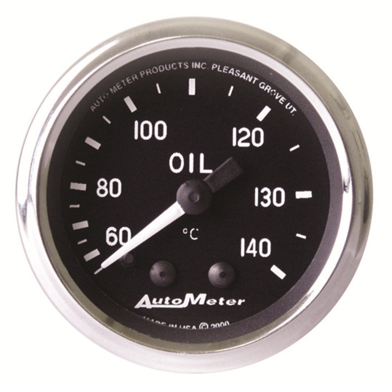 Autometer Cobra 2 1/16in 60-140 Deg Celcius Mechanical Oil Temperature Gauge 201008