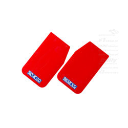 Sparco Mud Flap Pair Red - eliteracefab.com